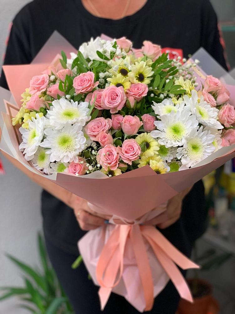 Букет цветов из: Розы и Хризантемы в Балакирево