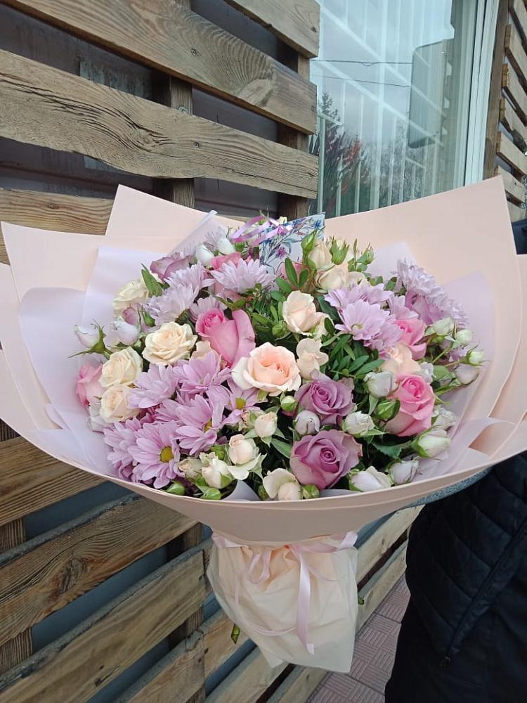 Букет цветов из: Розы и Хризантемы в Балакирево