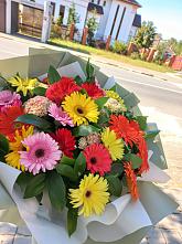Букет цветов из:  Герберы #REPLACE_PRED# Балакирево