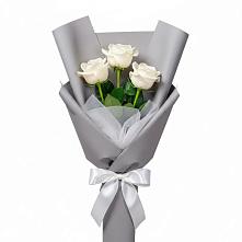 Букет 3 белые розы #REPLACE_PRED# Балакирево