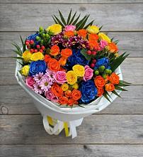 Букет цветов из:  Розы и Хризантемы в Балакирево