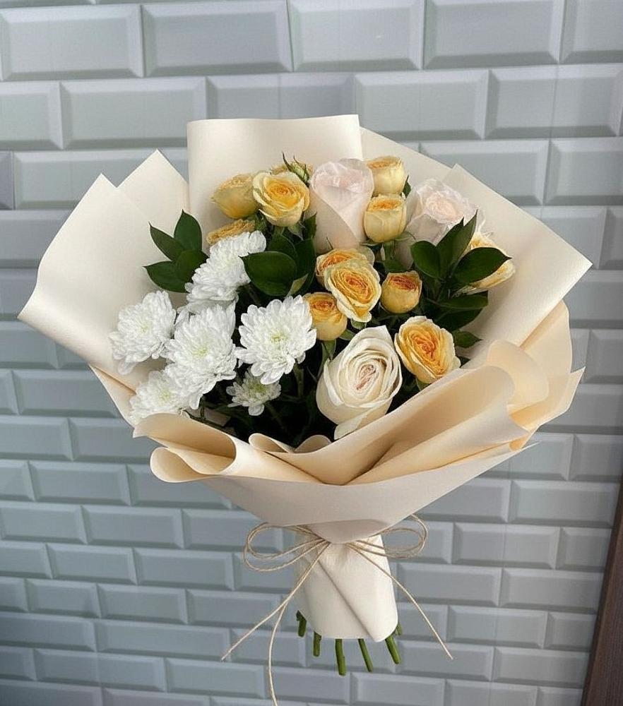 Букет цветов из: Розы и Хризантемы в Балакирево