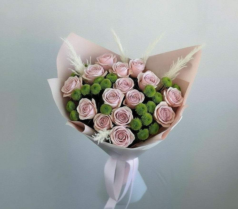 Букет цветов из: Розы и Хризантемы в Балакирево