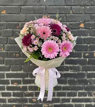 Букет цветов из:  Герберы и Хризантемы в Балакирево
