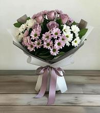 Букет цветов из:  Хризантемы и Розы #REPLACE_PRED# Балакирево