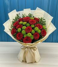 Букет цветов из:  Розы и Хризантемы #REPLACE_PRED# Балакирево