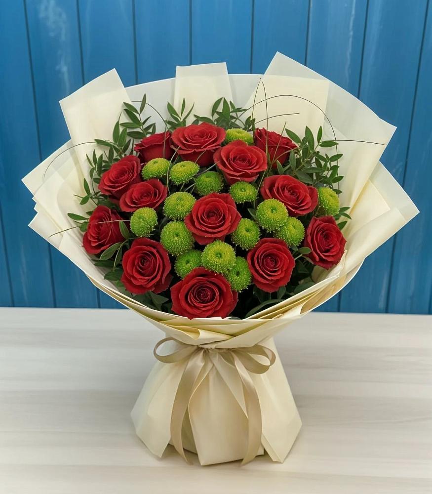 Букет цветов из: Розы и Хризантемы в Балакирево