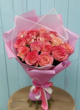 Букет 15 Розовых роз Равель в Балакирево