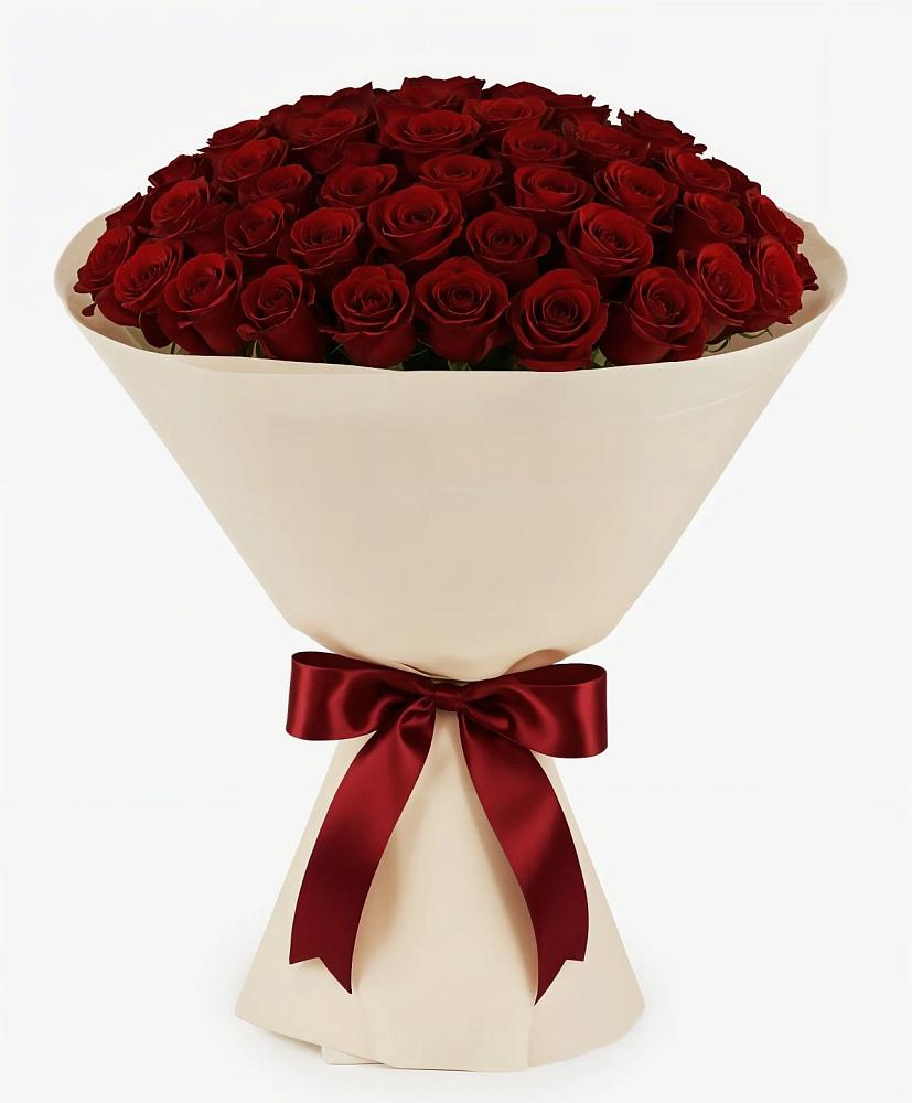 Букет 101 Бордовая роза Блэк Бакарра в Балакирево