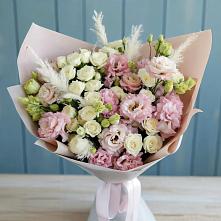 Букет цветов из:  Альстромерии и Розы в Балакирево